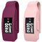 MoKo Clip Custodia Protettiva Compatibile con Fitbit Inspire/Inspire HR in Silicone Morbido con Gancio in Acciaio, Accessori Cover per Smartwatch Fitbit Inspire (Non per Inspire 2) - Rosa, Viola