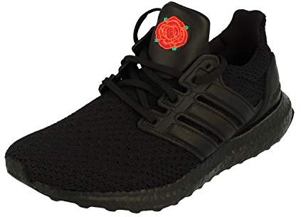 adidas Ultraboost X Manchester United FC Herren Trainers Sneakers (UK 6.5 US 7 EU 40, Black Red EG8088), Black Red Eg8088, 40 EU