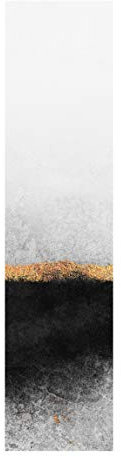 Bilderwelten Schiebegardinen Set Elisabeth Fredriksson Abstrakter Goldener Horizont Schwarz Weiß Flächenvorhang 250 x 60cm Deckenhalterung