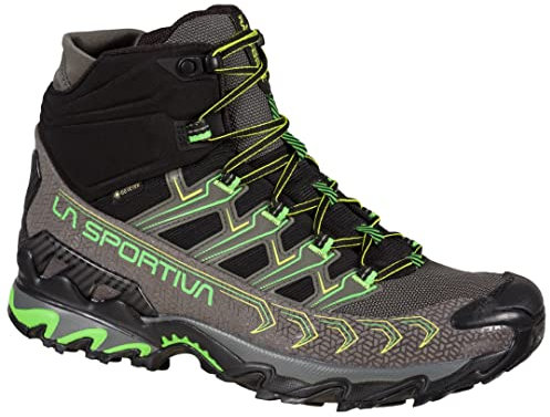 La Sportiva Ultra Raptor II Mid GTX, Stivali da Hiking Uomo, Metal/Flash Green, 47 EU