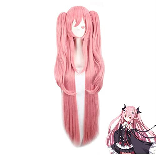 NICHANGHUA Anime Long gerader Krul Tepes Wig Owari ohne Seraph des Endes Synthetic Hair Anime Cosplay Perücke Ponytail Perücken