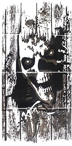 TianWlio Halloween Horror Wandaufkleber Türaufkleber Fensteraufkleber Party Szene Deko Tuning Aufkleber Auto Groß (B, One Size)
