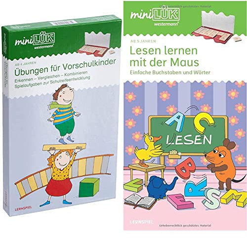 miniLÜK-Sets: miniLÜK-Set: Kindergarten/Vorschule & miniLÜK-Übungshefte: miniLÜK: Vorschule/1.Klasse - Deutsch: Lesen lernen mit der Maus: Vorschule/1. Klasse - Deutsch: Einfache Buchstaben und Wörter