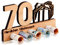 DARO Design - 70. Geburtstag Geldgeschenk Holz