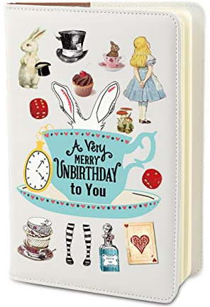 PLITI Alice Inspired Journal Notebook Alice Fans Gift A Very Merry Unbirthday To You Notebook For Daughter Birthday Gift (merry unbirthday JN)