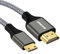 SOEYBAE Câble Mini HDMI vers HDMI 5M,Nylon tressé 4K 60Hz 1080p,Supporte 3D pour Nikon/Canon,Caméscopes,Ordinateurs portables,Tablet