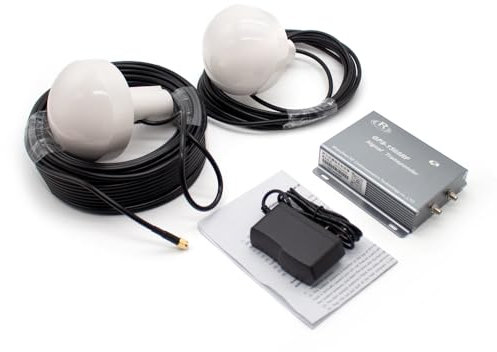 LeTkingok AC 100-240V GPS-1568RF GPS+Amplificador de Señal BD, Transpondedor de Señal GPS Cobertura de Señal Interior Amplificador GPS