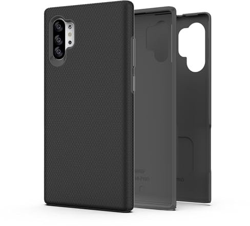 AWZHYDT Dual Guard for Galaxy Note 10 Plus Case, Shockproof Protection Dual Layer Case for Samsung Galaxy Note 10 Plus-Black