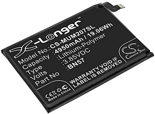 NEU Ersatz Akku Fit Poco M2007J20CG, X3 NFC(4950mAh / 19.06Wh)