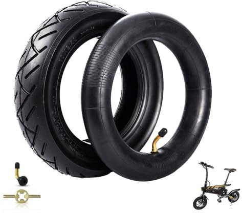 BaiWon 2.50-10 14x2,50 Reifen Elektro-Fahrradreifen und Schlauch Set 14x2,50 Reifen für Elektrofahrrad