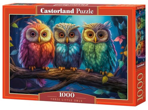 Castorland Puzzle mit 1000 Teilen: Drei kleine Eulen