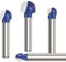 Vearter 4PCS Cove Router Bit Set, 6.35mm (1/4'' ) Shank Core Box Round Nose Milling Cutter, Solid Carbide Juice Groove DIYer Tool for Woodworking (6.35mm, 8mm, 9.5mm, 12.7mm Cutting Diameter)