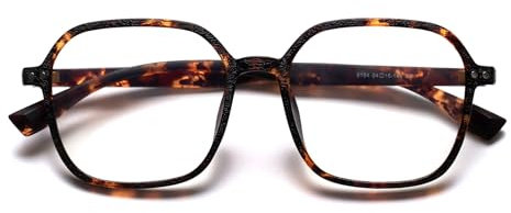 KAEOISFU Große Ultraleichte Lesebrille 3,5 für Damen, Designer Holzmaserung Anti-Blaulicht-Schutz Computerleser, Gross Quadratischem Rahmen Lesegerät brille, Brille zur Verhinderung von Augenermüdung