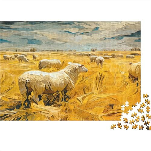 Sheep Puzzle 300 Teile Für Erwachsene Abstract Art Herausforderung Geeignet Für Erwachsene Farbe Puzzle Geschenk 300pcs (40x28cm)