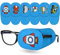 6 pièces Cache Oeil pour Lunettes, Réutilisable Cache Oeil pour Amblyopie Strabisme Améliorer la Vision Orthoptiste, Cache-Yeux pour Lunettes pour Couvrir l'Oeil Gauche Bleu
