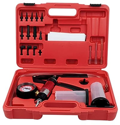 BUGUUYO Bomba De Vacío Manual Kit Completo Purga Frenos Adaptador Protección Vapor