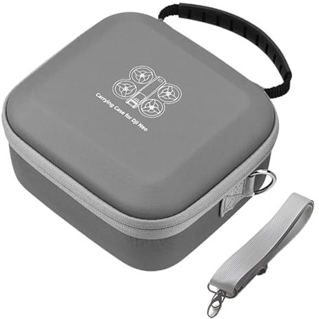 Tosiicop Tasche für DJI Neo Tragetasche Aufbewahrungs Tragbare Koffer Schutz Wasserdichtes Case für Neo Drohne Zubehör Fly More Combo und Intelligent Flight Battery Grau (Klein)
