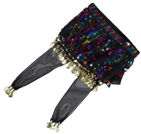 OATIPHO Schal Damen Paillettenschal Bauchtänzerin Outfit Mardi Gras Tanzrock Für Frauen