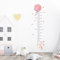 Kinder Höhe Diagramm Wandtattoo, Wandtattoo Kinderzimmer Cartoon Rosa Luftballon Niedlicher Hase Wandsticker Wanddeko für Kind Junge Mädchen