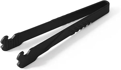 KYUEPONG BBQ Tongs,Kitchen Tongs,Grill TongsBBQ Food Toast Tongs Trivet Tongs for Kitchen Tongs Non-slip Cooking Clip Clamp BBQ Salad Tools Grill Kitchen Accessories Accessories(Black)