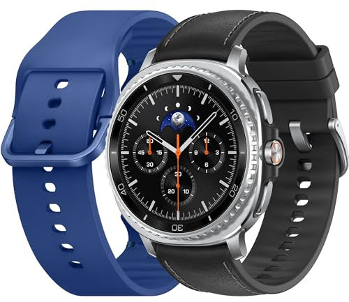 Samsung Galaxy Watch8 Classic (Black, LTE, 46mm) + Sport Band, Smartwatch Galaxy AI, desig resistente agli urti, Ghiera girevole, processore 3nm, monitoraggio attività fisica e sonno, One UI 8