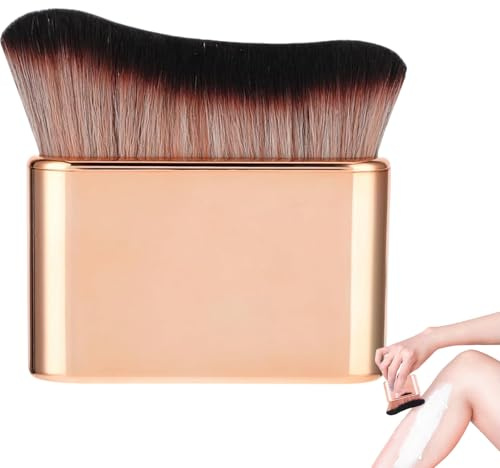 Self Tanning Brush Large Soft Body Tanner Brush for Flawless Leg Face Makeup Foundation Kabuki Bronzer Blending Applicator (Rose Gold)