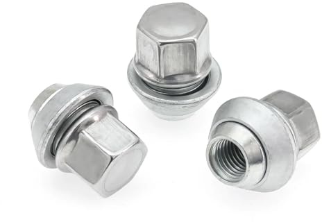 Auto Radbolzen Kompatibel Mit Ford Für Fiesta Für Mondeo Für C-Max Radmuttern Aus Legiertem Stahl, M12 X 1,5, 19 Mm, Bolzen, Stehbolzen, 10 Stück