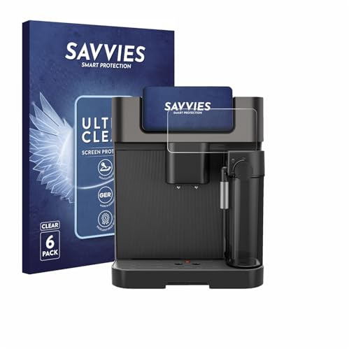 Savvies Schutzfolie für Grundig KVA 7230 | 6 Stück Transparenter Displayschutz Made in Germany Ultra-Klar Displayschutz-Folie