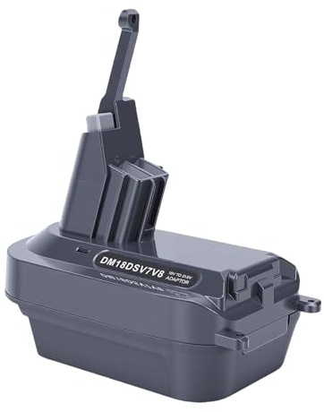 Luocute Batterieadapter, Universelle Kompatibilität für Staubsauger der DSV7V8-Serie mit DW18V M18V-Batterien, Konverter für V7 V8 Animal Motorhead Absolute Fluffy Handreiniger