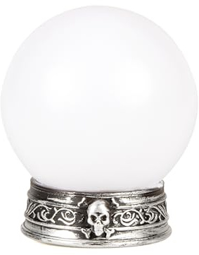 Leuchtende Halloween Kugel Totenkopf bunt - Bunt