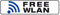Metafranc Panneau adhésif « Free WLAN » - 200 x 48 mm - Panneau d'information/marquage commercial/Internet/Wifi/Hotspot / 504250