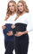 Be Mammy Damen Bauchband 169 2er Pack (Schwarz/Dunkelblau, 36/38)