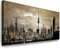 Julia-Art Leinwandbilder - 150 mal 60 cm Bild Berlin City, Skyline Wandbilder sind fertig gerahmt - Verschiedene Motive - Kunstdrucke XXL Panorama Be-01-19