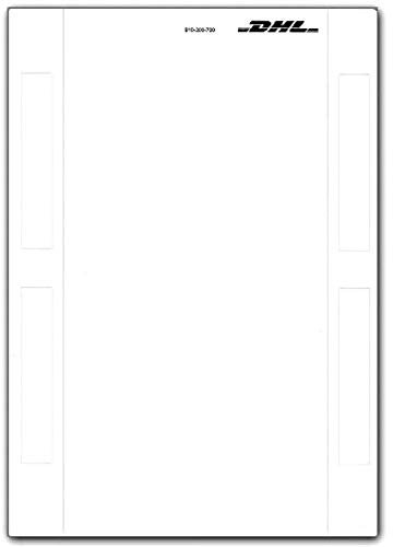DHL Versandetikett Paket Label Etikett DIN A5-300 Stk DHL-Label Etiketten A5 Neu (300)