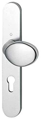 Poignée de porte palière argent - Clé I - Verona - Hoppe et cie