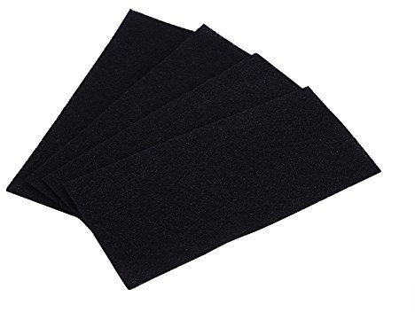 4 Stücke Aktivkohlefilter Aktiviert Pad Universal Aktivkohle Schwamm Filter Carbon Schwamm Filterschaum Blatt für geruchsfreie Küche