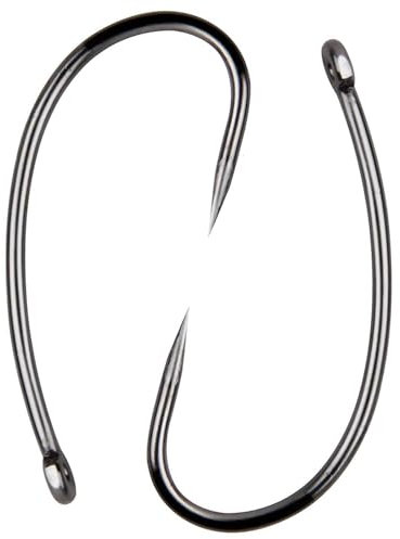 Barbless Carp Fishing Hooks, 100pcs Carp Hooks Barbless Fish Hooks Circle Hook Freshwater Saltwater Fly Tying Hooks Hair Rigs Fishing Tackle