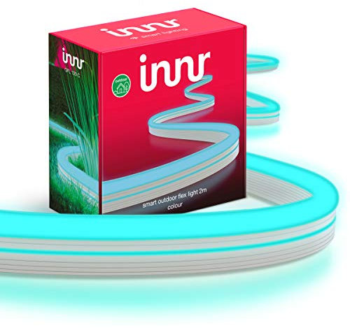 innr Outdoor LED Strip 2m, LED Streifen 2m, funktioniert mit Hue* und Alexa (Bridge erforderlich), IP67 Außenleuchte, RGB Flex Light, OFL 120 C