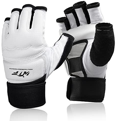 Taekwondo Kampfsport Handschuhe, LangRay Boxhandschuhe Punchinghandschuhe MMA Handschuhe für Sparring Martial Arts, Boxsack Trainingshandschuhe für Erwachsene und Kinder
