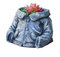 Gartenskulpturen Und Statuen Benutzerdefinierte Jeanshose Kappe Blumentopf Statue Harz Gartenhof Landschaft Rasen Dekoration Gartenhandwerk Geschenke-B:17 * 15 * 12cm