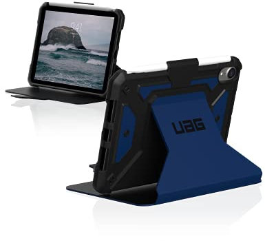 URBAN ARMOR GEAR Metropolis SE Case Apple iPad mini 6 / iPad mini 7 Case (A17 Pro - 7th Generation 2024, 6th Generation 2021, Stand Function, Apple Pencil Holder, Wake/Sleep) Blue