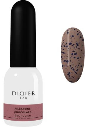 Didier Lab - Premium Gel Nail Polish Macarons - Chocolate - Gel Nail Varnish - Nail Art - Long-Lasting High Gloss Wear - Easy to Apply - Gel Nails - Rich Pigment - UV/LED - Chip Resistant