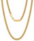 VEXXS 3/4/6mm Herren Panzerkette, 18K Gold beschichtet Cuban Halskette, Miami Kubanische Gliederkette Herren Kette Hip Hop Nickelfrei für Männer (Golden-3mm, 66.00)