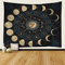 JIARAO Tapisserie Geschenk, Tapestry Wall Hanging Mond Sonne Wandbehang Wandtuch, Multifunktionaler Wandteppich Thema Astrologie Wanddeko für Schlafzimmer Wohnzimmer Wohnheim (150 x 200)