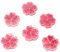AKOAK Sakura Ceramic Chopsticks Holder Elegant Chopsticks Holder Cutlery Holder Knife Fork Spoon Japanese-Style Ceramic Sakura Chopsticks Holder Home Decoration Chopsticks Holder (Set of 6) (Pink)