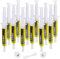 ERRECOM Brilliant - 12 x 7,5 ML, Traceur Fluorescent UV pour localiser Fuites de Gaz Réfrigérant dans Les Systèmes de Climatisation et Réfrigération, Contient adaptateurs 1/4 SAE et 5/16 SAE
