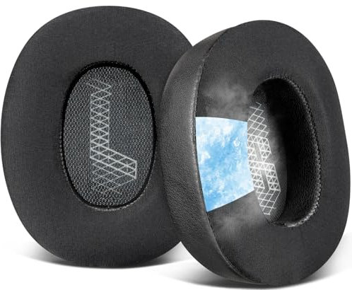 SOULWIT Kühlgel Ersatzpolster Ersatz Ohrpolster für JBL E65BTNC/Live 650BTNC/Duet NC Over-Ear Kopfhörer, Polster mit weicherem Schaumstoff mit hoher Dichte