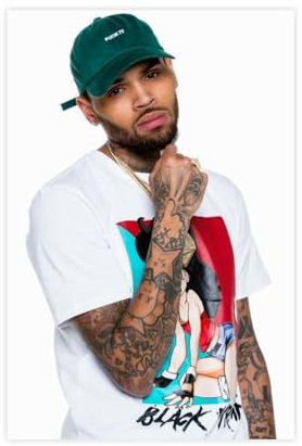 GUyfam Sängerposter Chris Brown Poster (8) Leinwand Poster Wandkunst Dekor Druck Bild Gemälde für Wohnzimmer Schlafzimmer Dekoration 30 x 45 cm