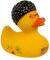 Disco Badeente mit Cooler Brille und Frisur