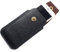 DFV mobile - Leather Cover Vertical Belt Case with Magnetic Closure for iPhone 13 mini (2021) - Black